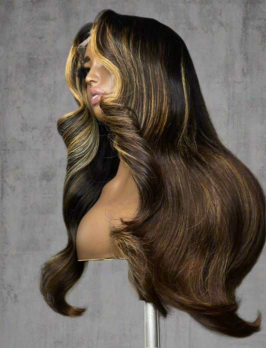 20” 1B/ Brown & Highlights (Middle Part)