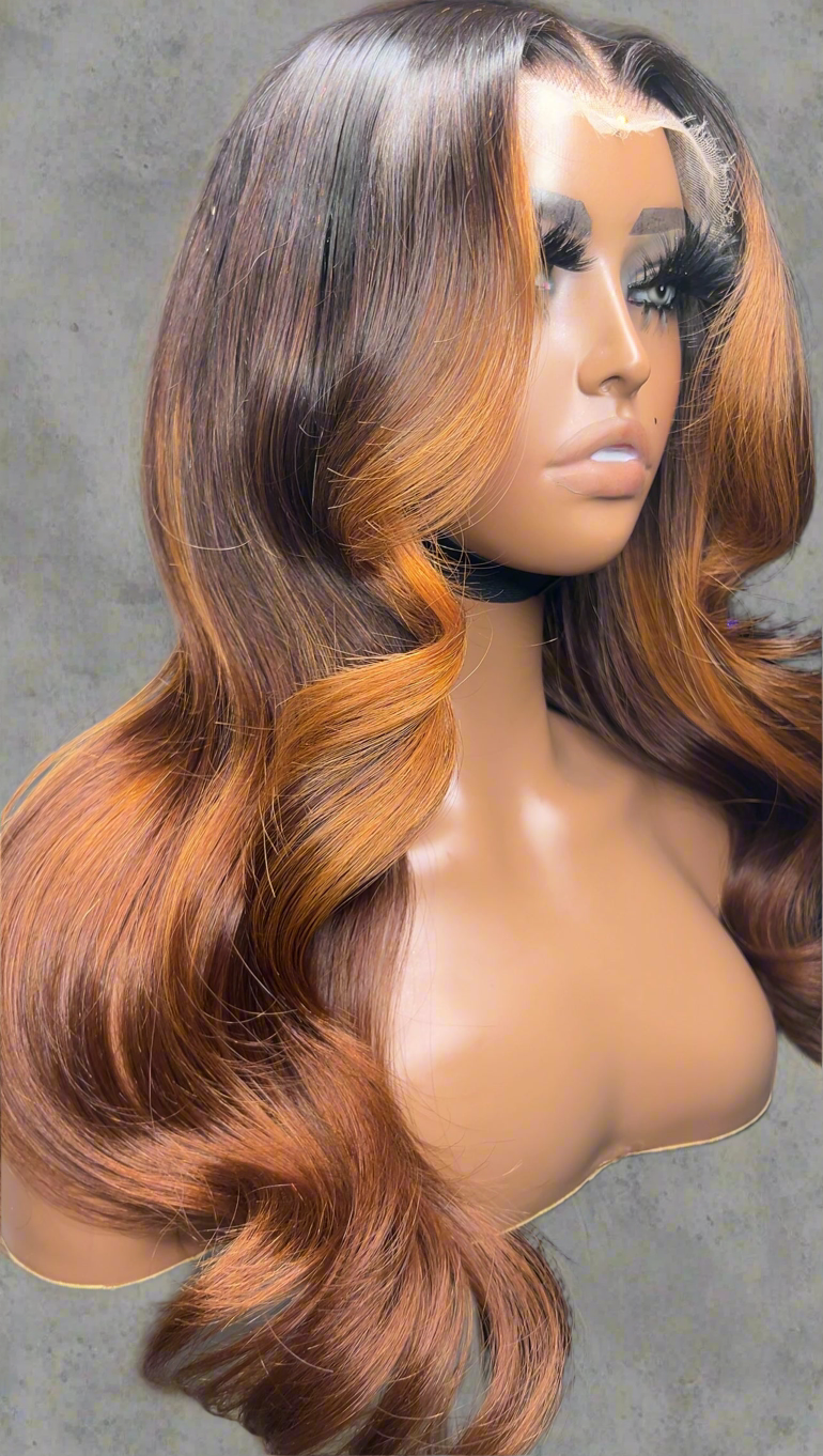 20”Brown & Highlights (Middle Part) #2